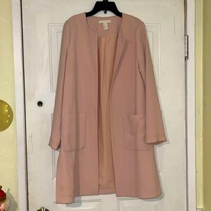 Light pink women’s light coat